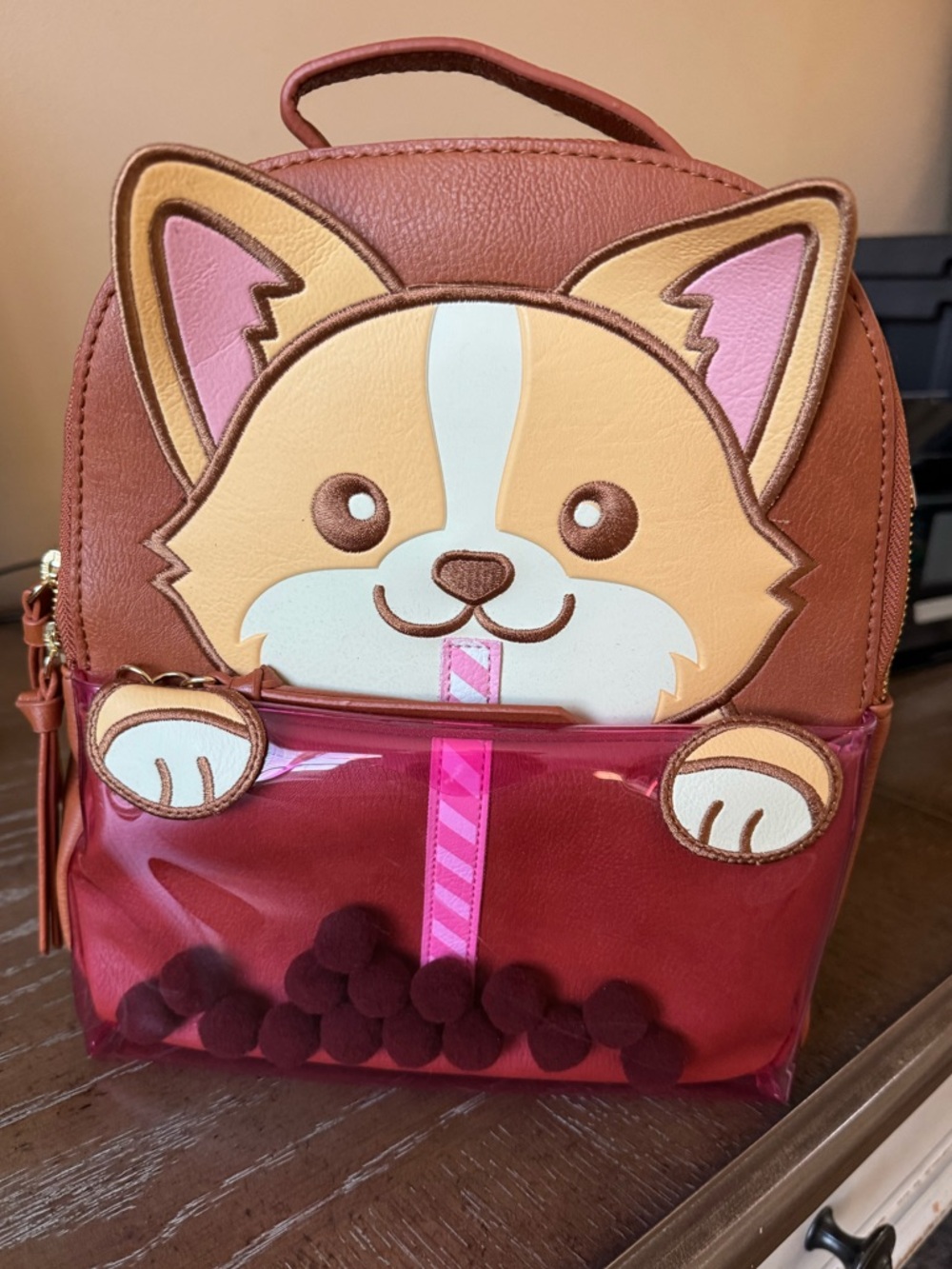 Corgi Loves Boba Mad Engine Backpack